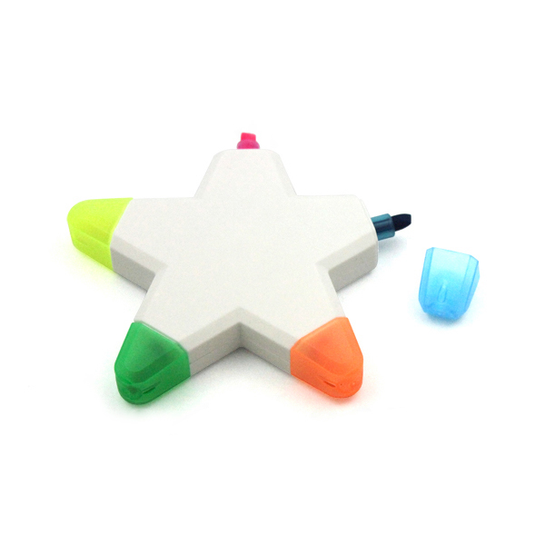星形五色螢光筆