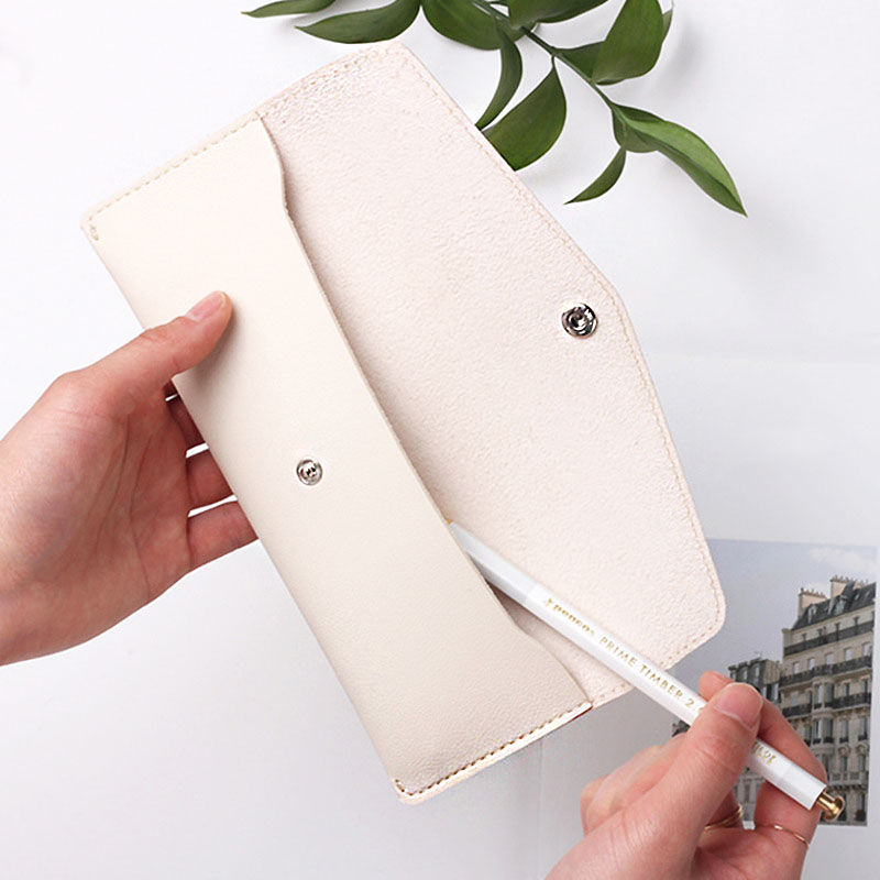 簡約皮革筆袋:圖片 2