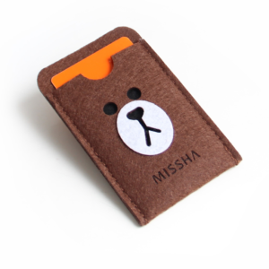 浮雕造型毛氈卡套