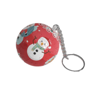 立體球型拼圖鑰匙圈