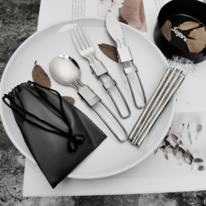 探險家折疊餐具四件組