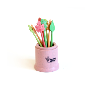 楓葉造型小麥水果叉