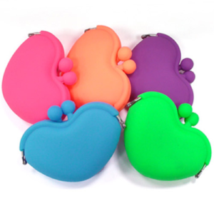 愛心矽膠零錢包