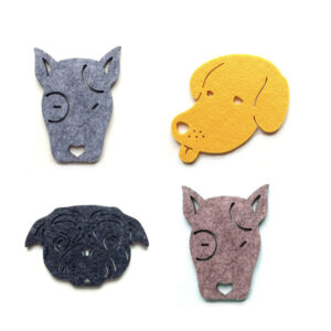 手牽手毛氈杯墊/餐墊組