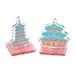 造型壓克⼒立牌印章