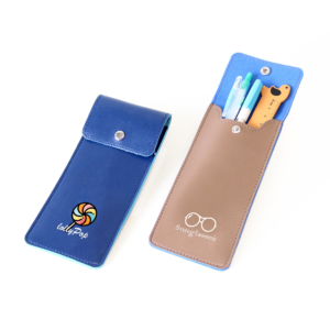 皮革鬆緊繩筆袋