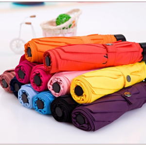 純色折叠晴雨傘