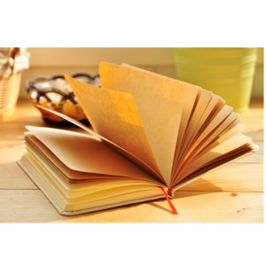 手作感棉麻膠裝筆記本