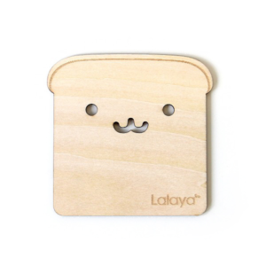 吐司麵包木質造型杯墊