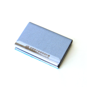 金屬皮革名片盒