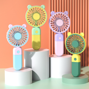 撞色小熊款手持風扇