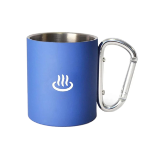 登山扣不鏽鋼雙層杯 霧面烤漆