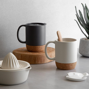 軟木底馬克杯 含杯蓋