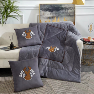 二合一抱枕冷氣毯