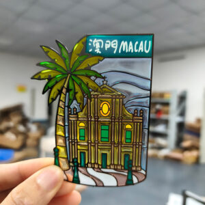 鑲嵌玻璃風格透光金屬書籤